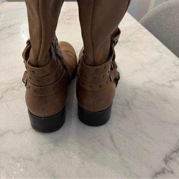 Tanned cowboy style boot size 7.5 Nine West - Picture 10 of 11